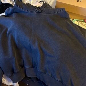 GAP HOODIE WASHED BLACK